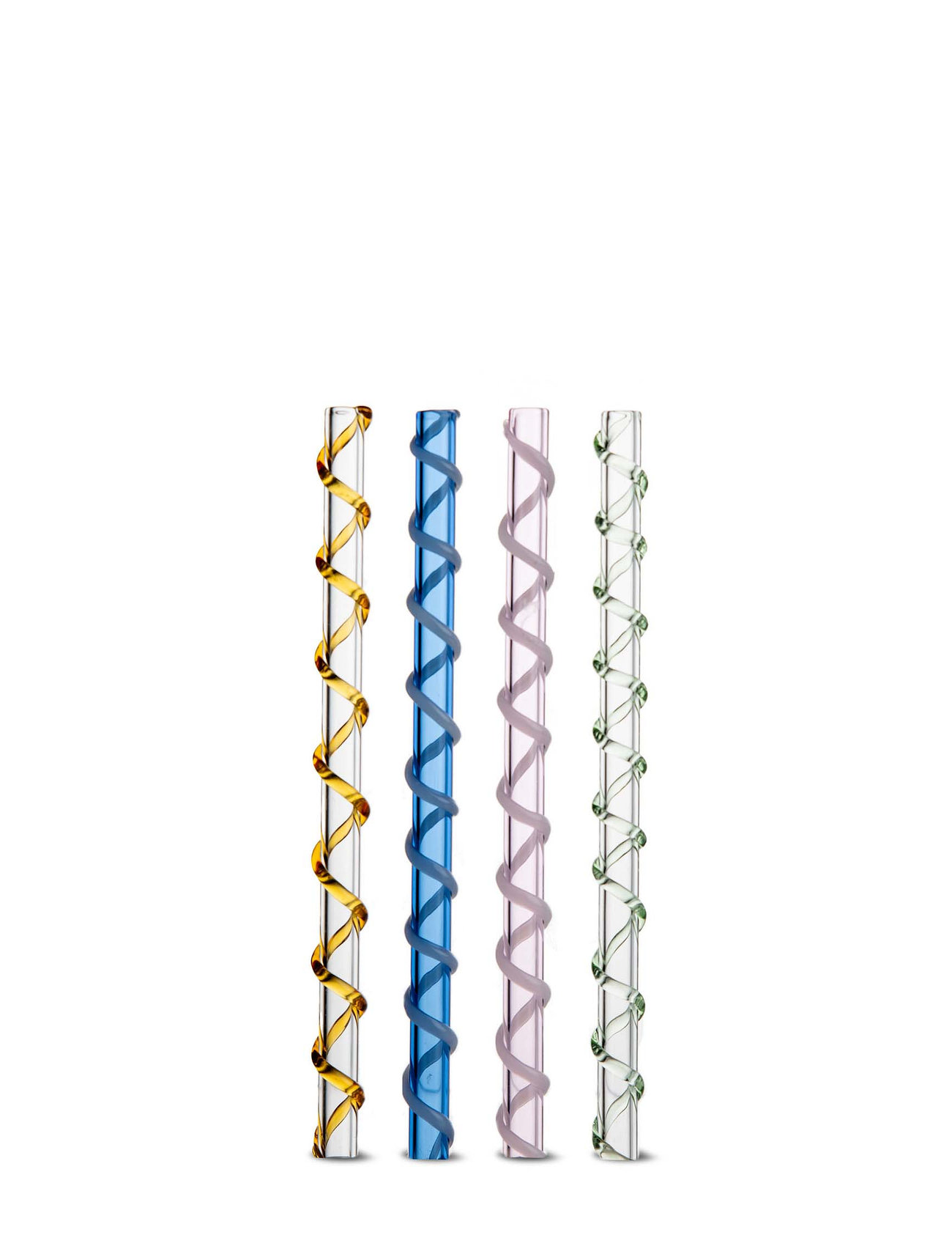 Byon - Straws Celebrate 4pcs/set - strohhalme - blue/amber/pink/green - 1