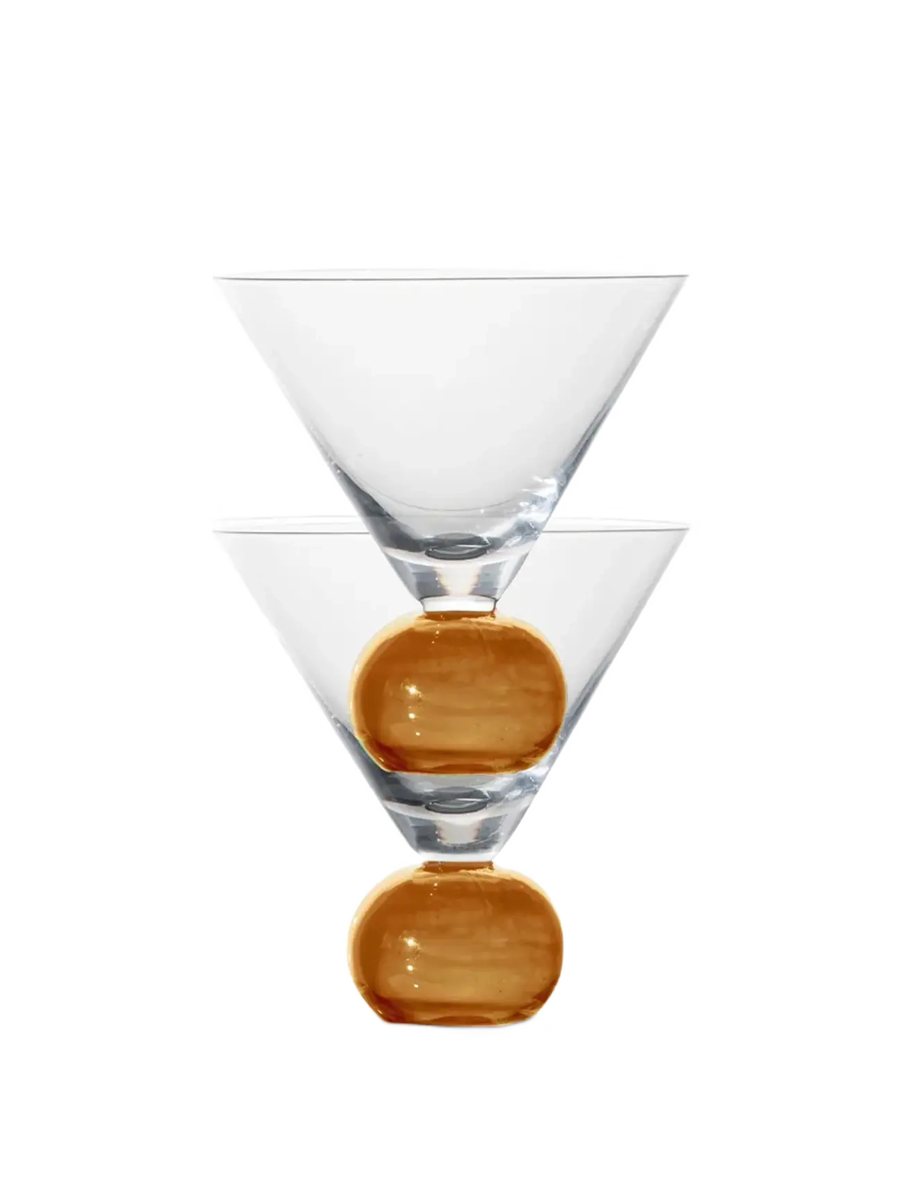 Byon Glass Spice 2pcs/set - Cocktail & Longdrinkgläser - CLEAR/AMBER / orange