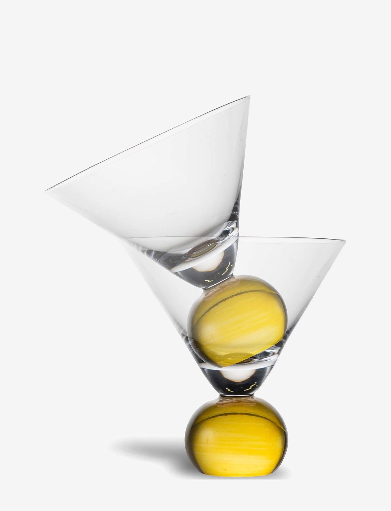 Byon - Glass Spice 2pcs/set - martiniglas & cocktailglas - clear/yellow - 1