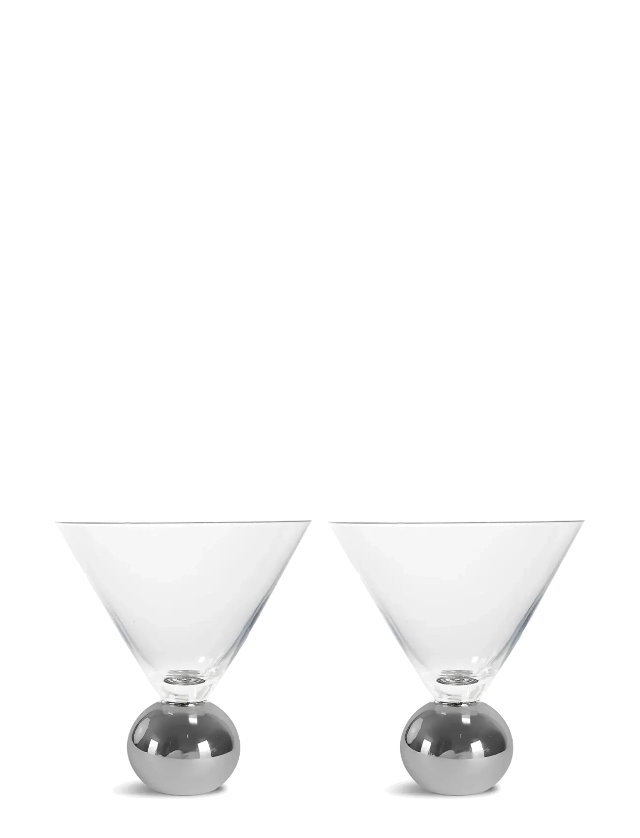 Byon Glas Spice, 2-pack - Servering - CLEAR/SILVER / silver