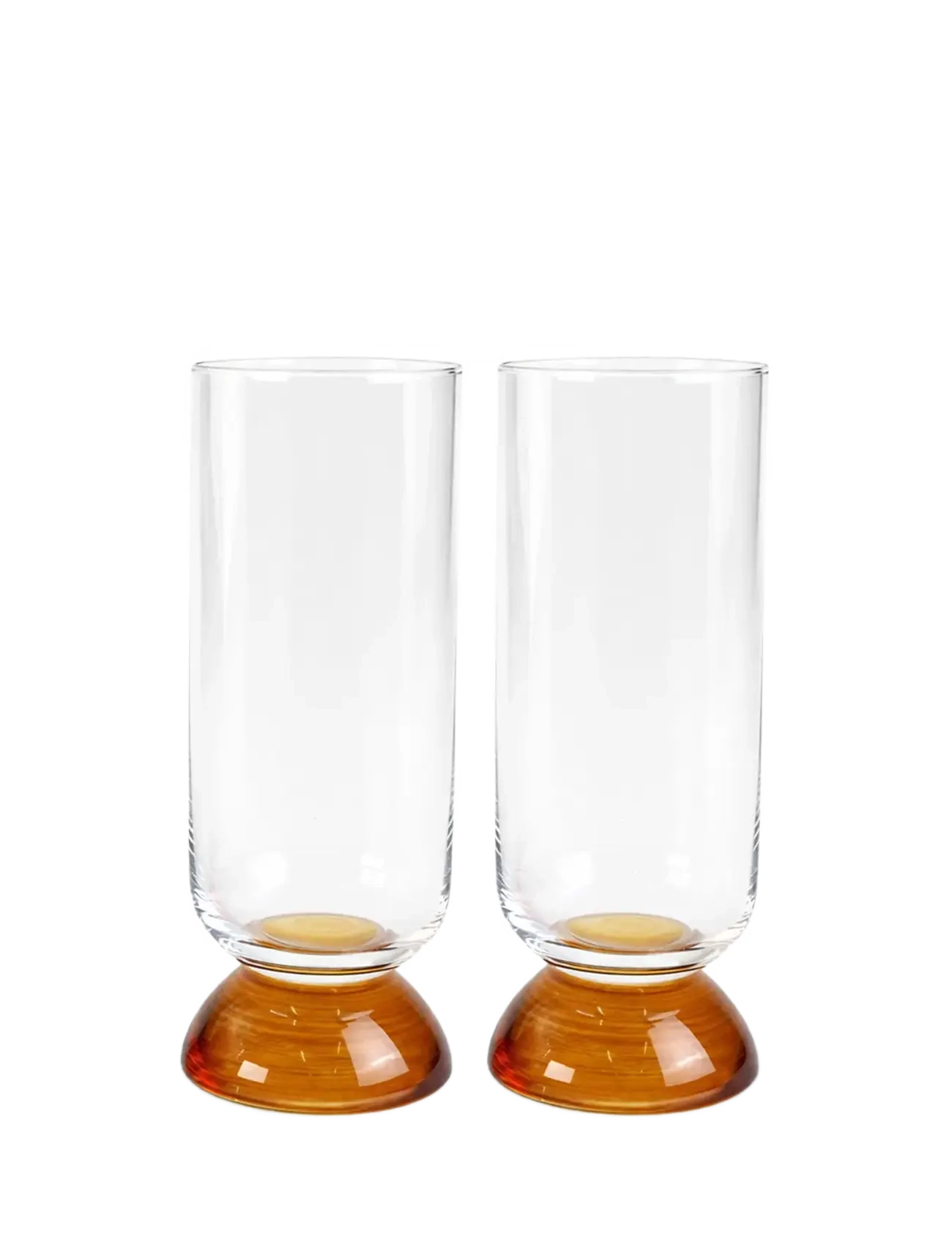 Byon Högt dricksglas Spice, 2-pack - Servering - CLEAR/AMBER / brown