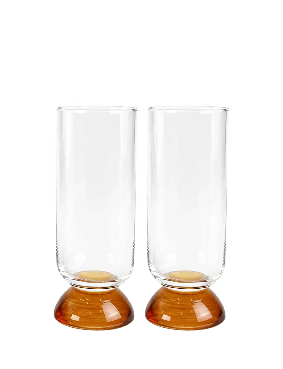 Byon - High ball glass Spice 2pcs/set - cocktail & longdrinkgläser - clear/amber - 1