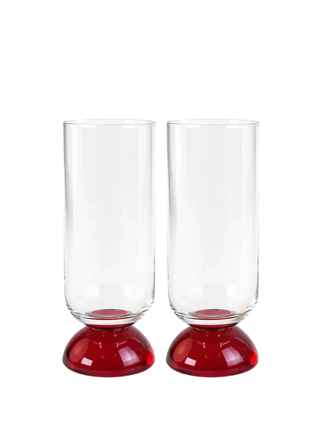 Byon Högt dricksglas Spice, 2-pack - Servering - CLEAR/RED / red