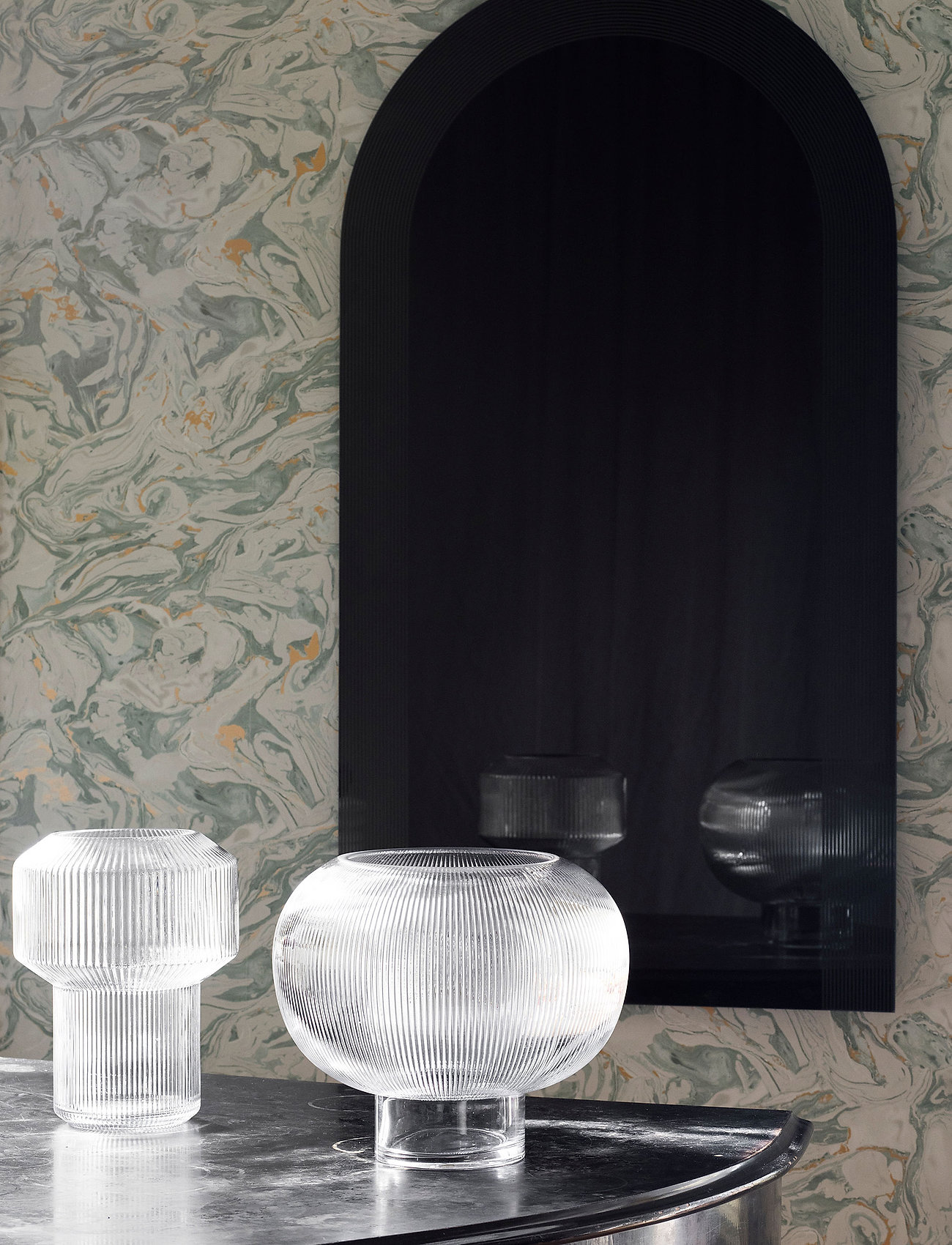 Byon Vase Rikke, H24.5 cm, Vases, Nackt - Tulip Homeware