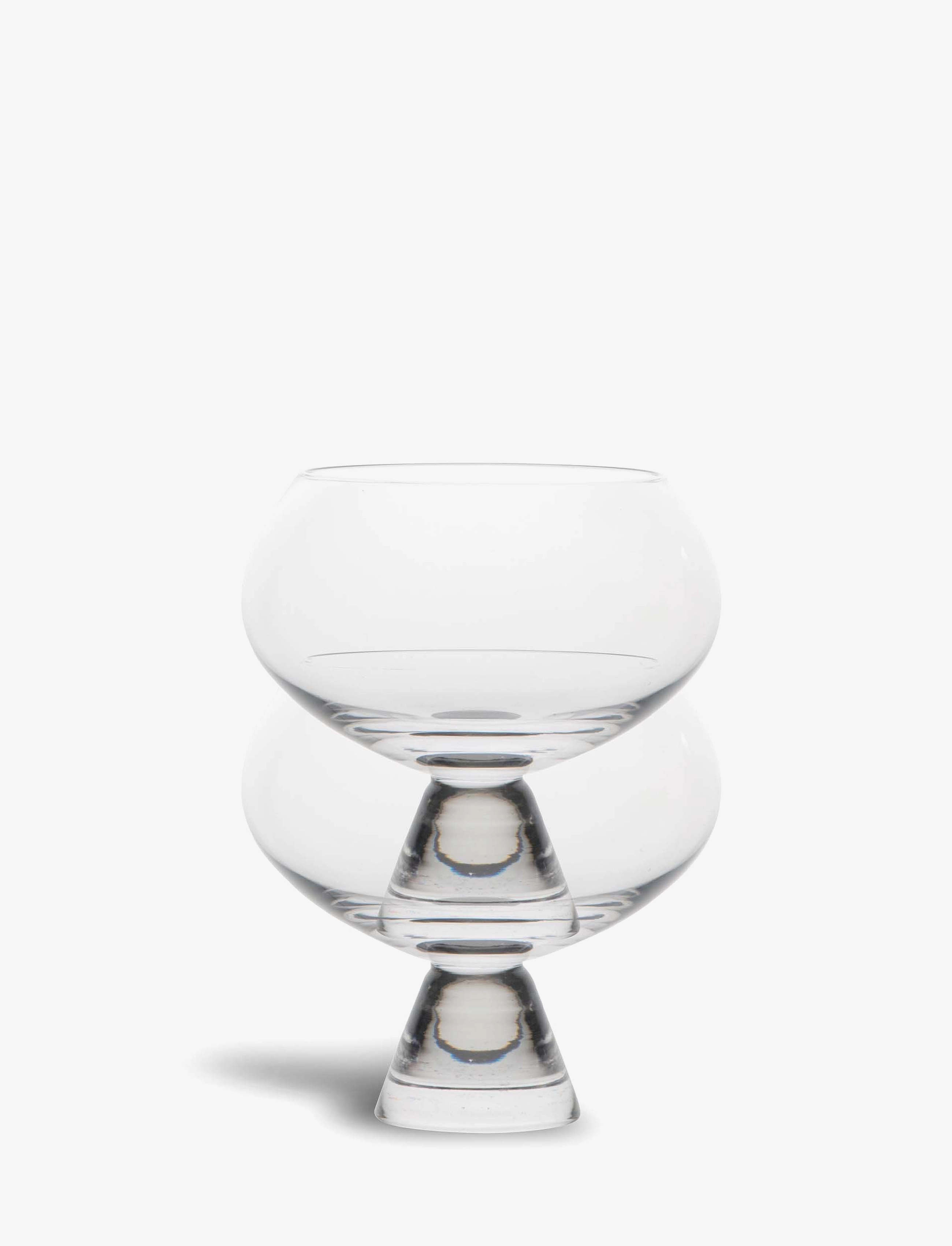 BYON Glass Indy 2Pcs/Set CLEAR - Ø10X9.5CM 24CL - Unisex