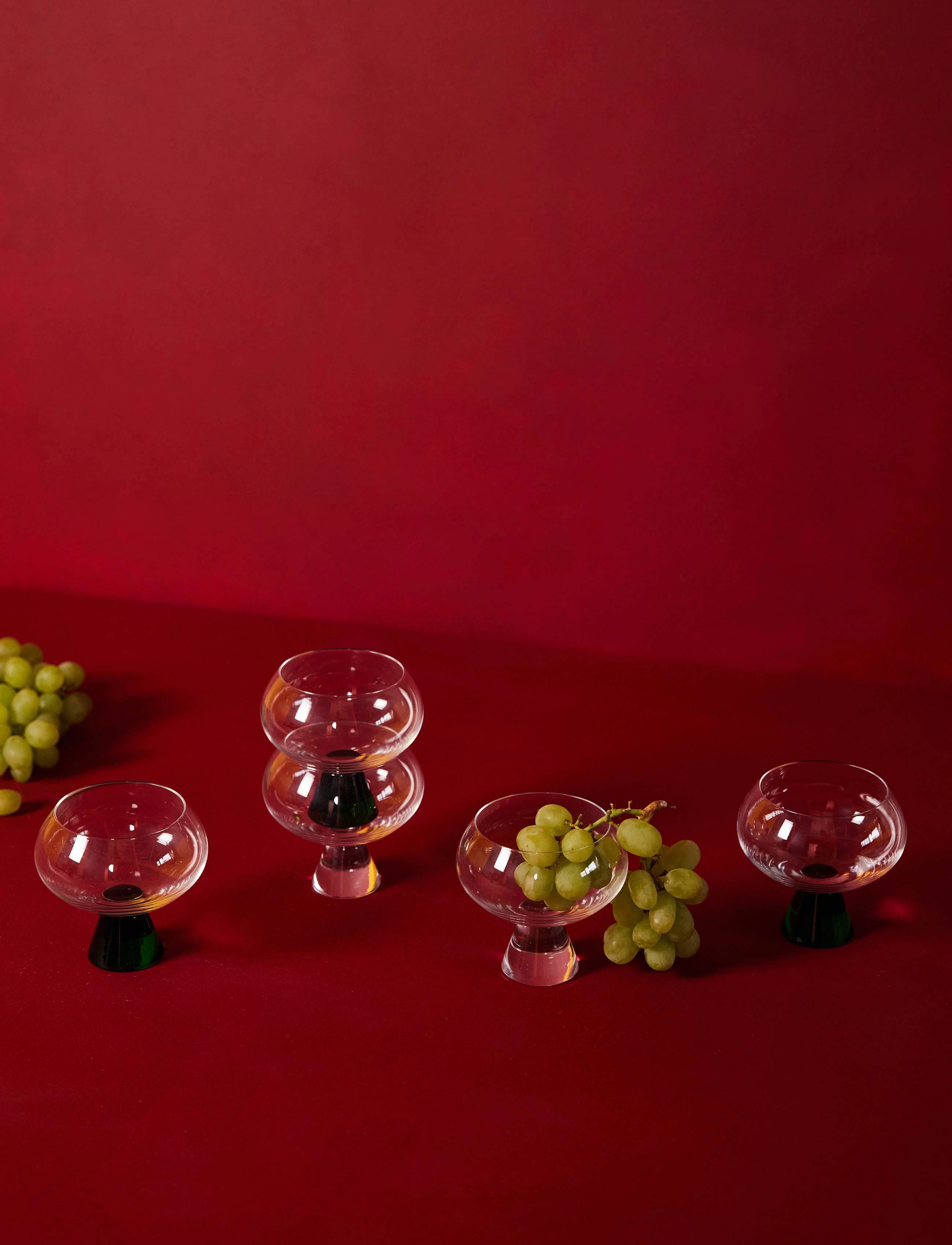 Byon Glass Indy 2Pcs/Set, Ø10X9.5 cm 24CL, Wine Glass, Nackt - White Glasses, Homeware