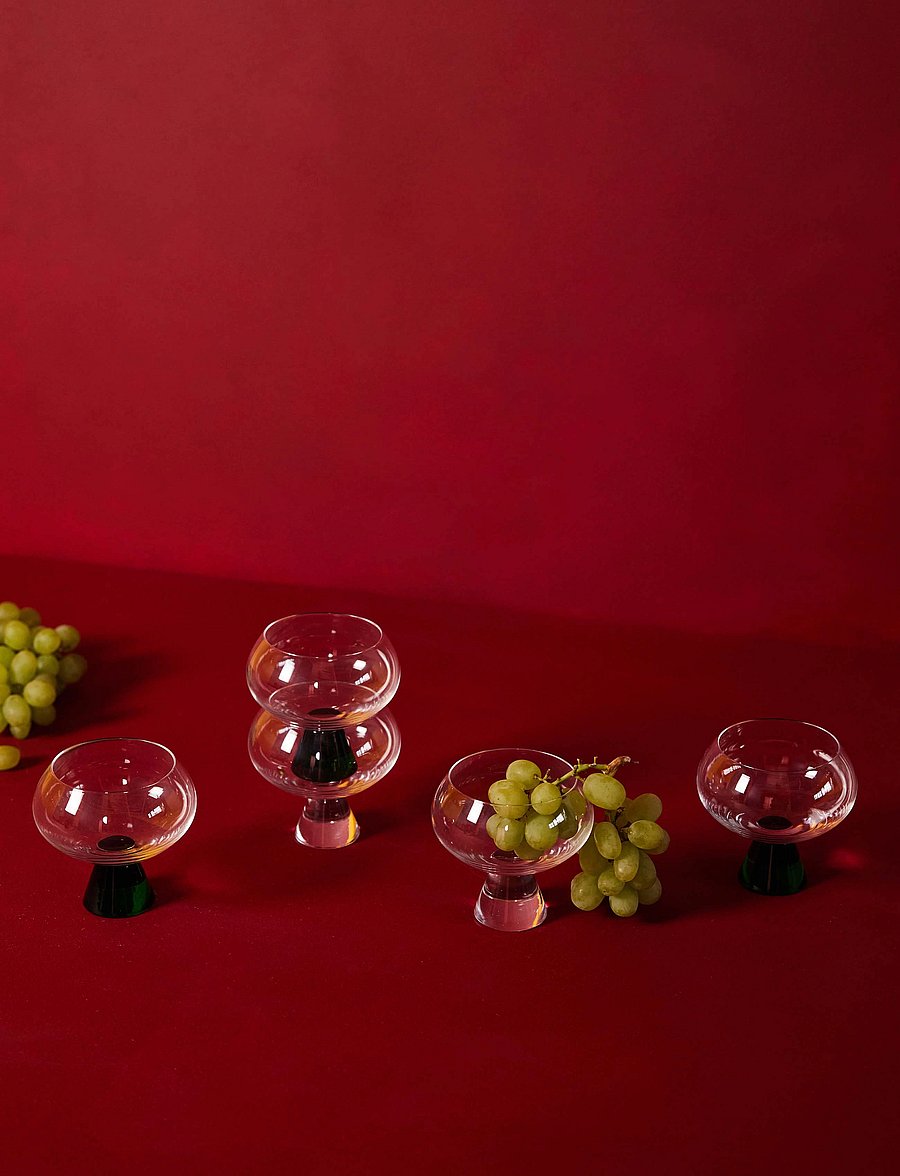 Byon - Glass Indy 2pcs/set - dessertveini pokaalid - clear - 1