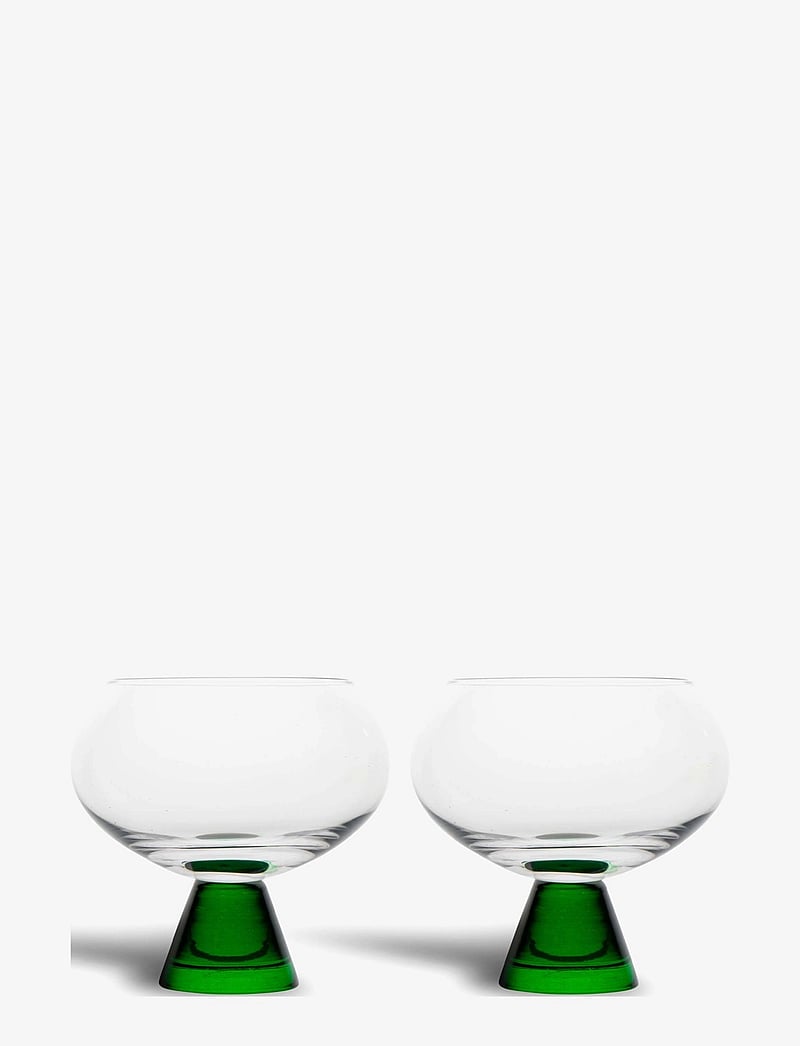 Byon - Glass Indy 2pcs/set - dessert-weingläser - clear/green - 0