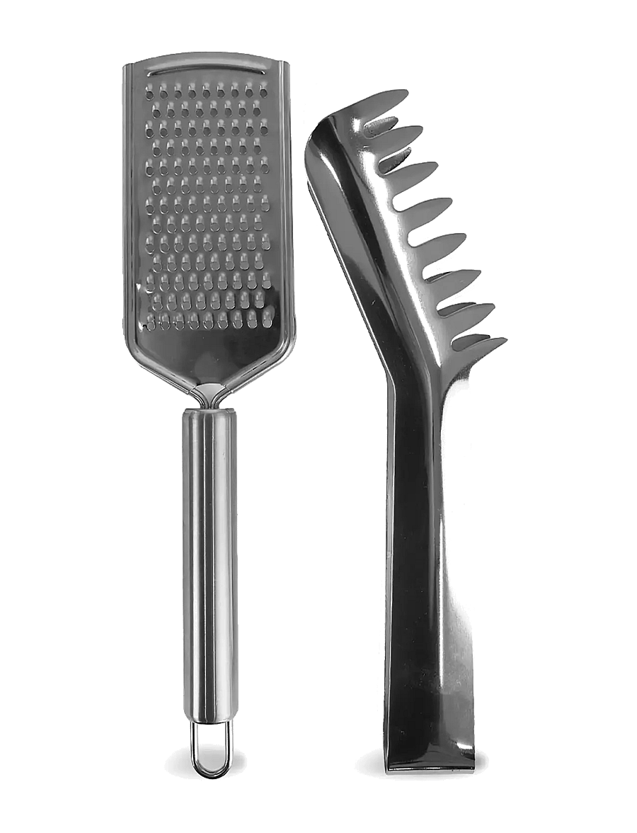 Byon - Pasta set Florence 2pcs/set - pastamasinad ja tarvikud - silver - 1