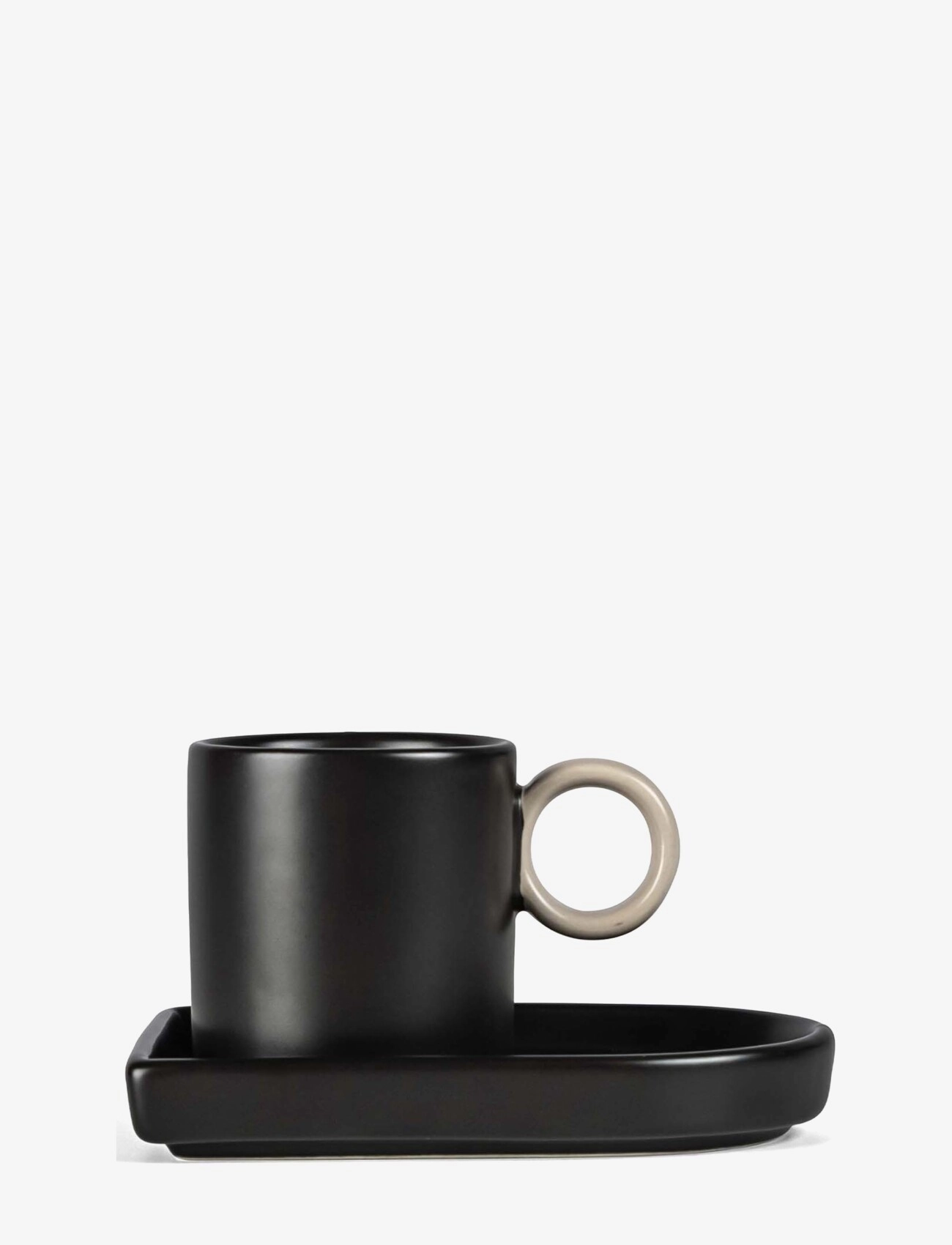 ByOn - Cup and Plate Niki - black/beige - 0