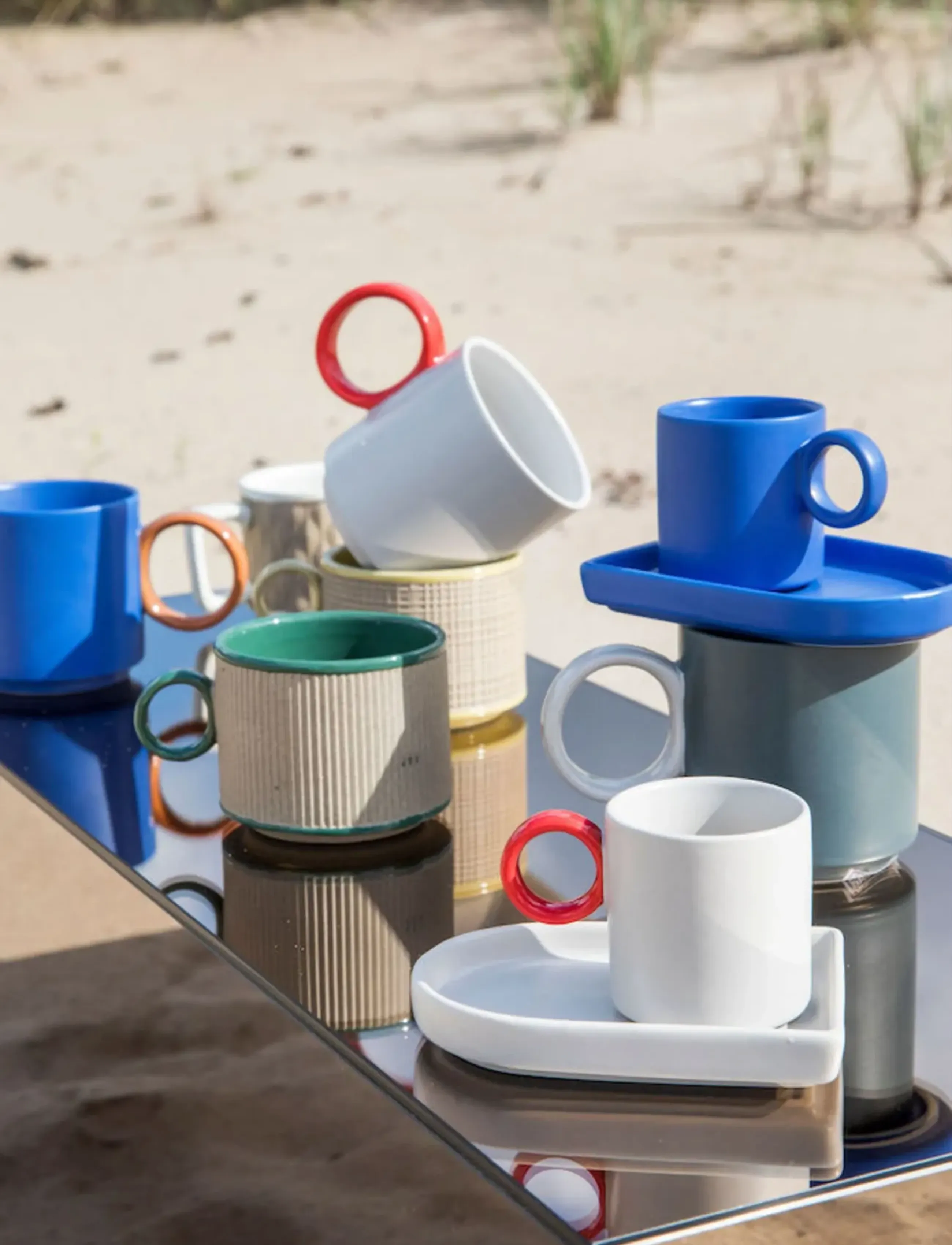 ByOn - Cup and Plate Niki - black/beige - 2