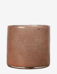 Vase/Candle holder Calore M - RUSTY RED