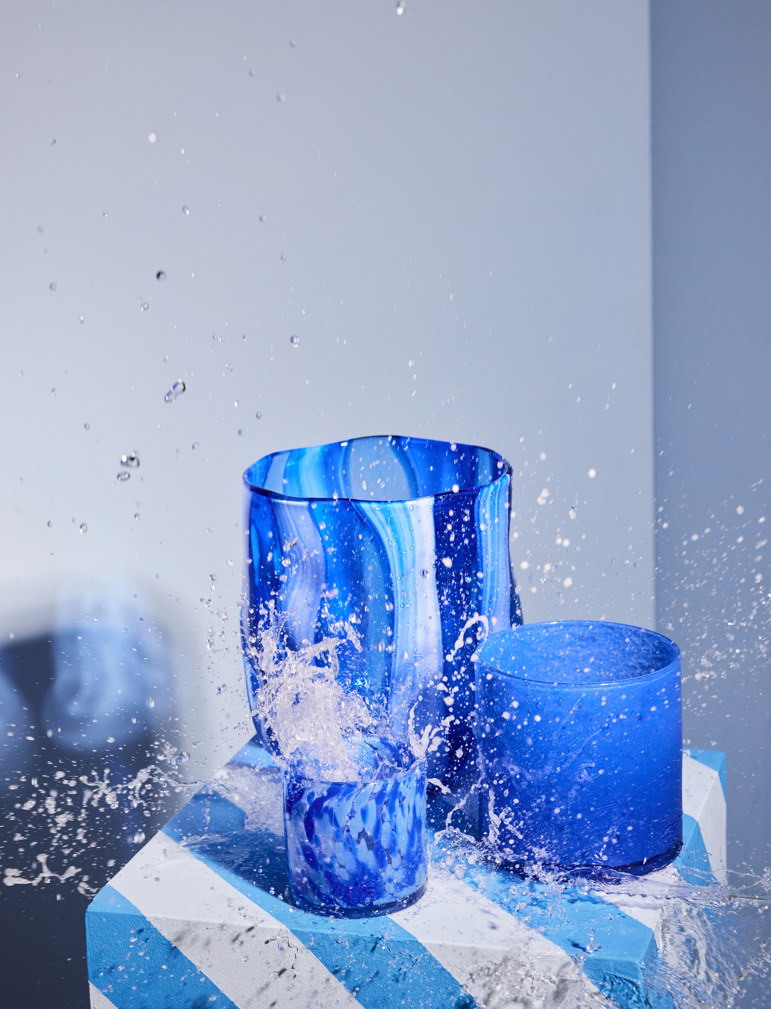 Byon Candle Holder Calore M, One Size, Candlesticks & Lanterns, Blau - Tealight Holders, Homeware