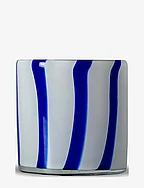 Candle holder Calore Curve XS - BLUE/WHITE