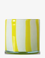 Candle holder Calore Curve XS - YELLOW/WHITE
