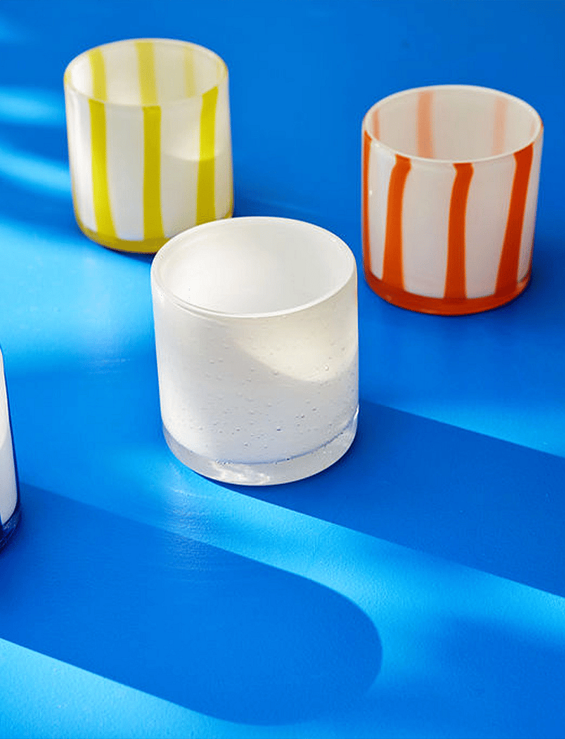 Byon - Candle holder Calore Curve XS - osta hinna alusel - yellow/white - 1