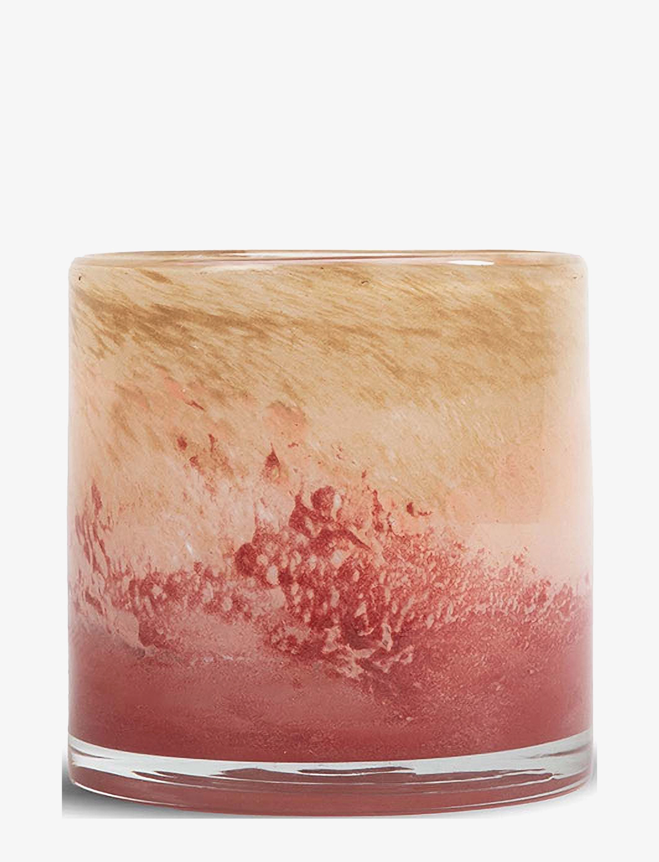 Byon Candle holder Calore faded M - Interiør - PINK/BEIGE/BORDEAUX / pink/rose