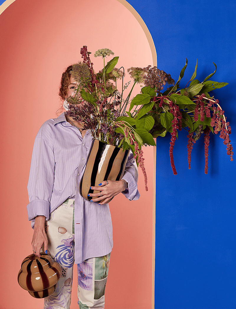 Byon - Vase Curlie - vaasid - brun/beige - 2