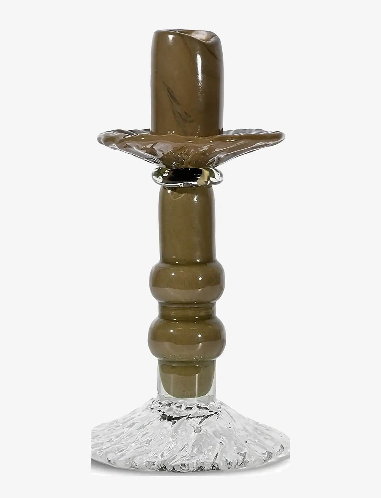 Byon - Candlestick Lara S - kerzenständer - green/clear - 0