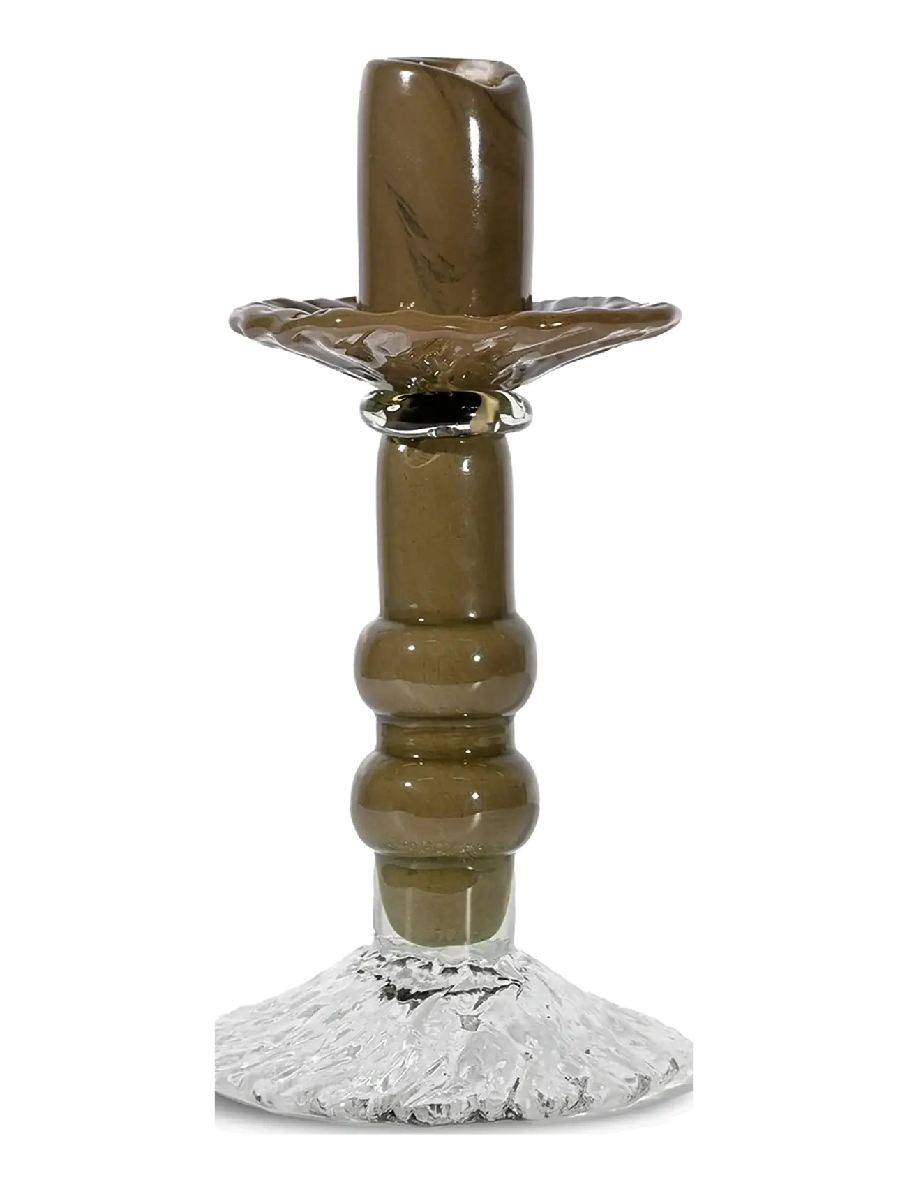 Byon Candlestick Lara S - Lysestager & Fyrfadsstager - GREEN/CLEAR / brown