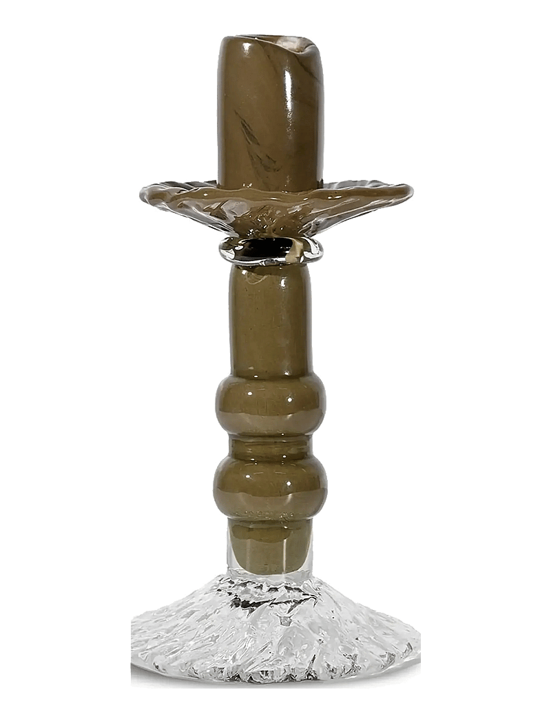 Byon - Candlestick Lara S - kerzenständer - green/clear - 0