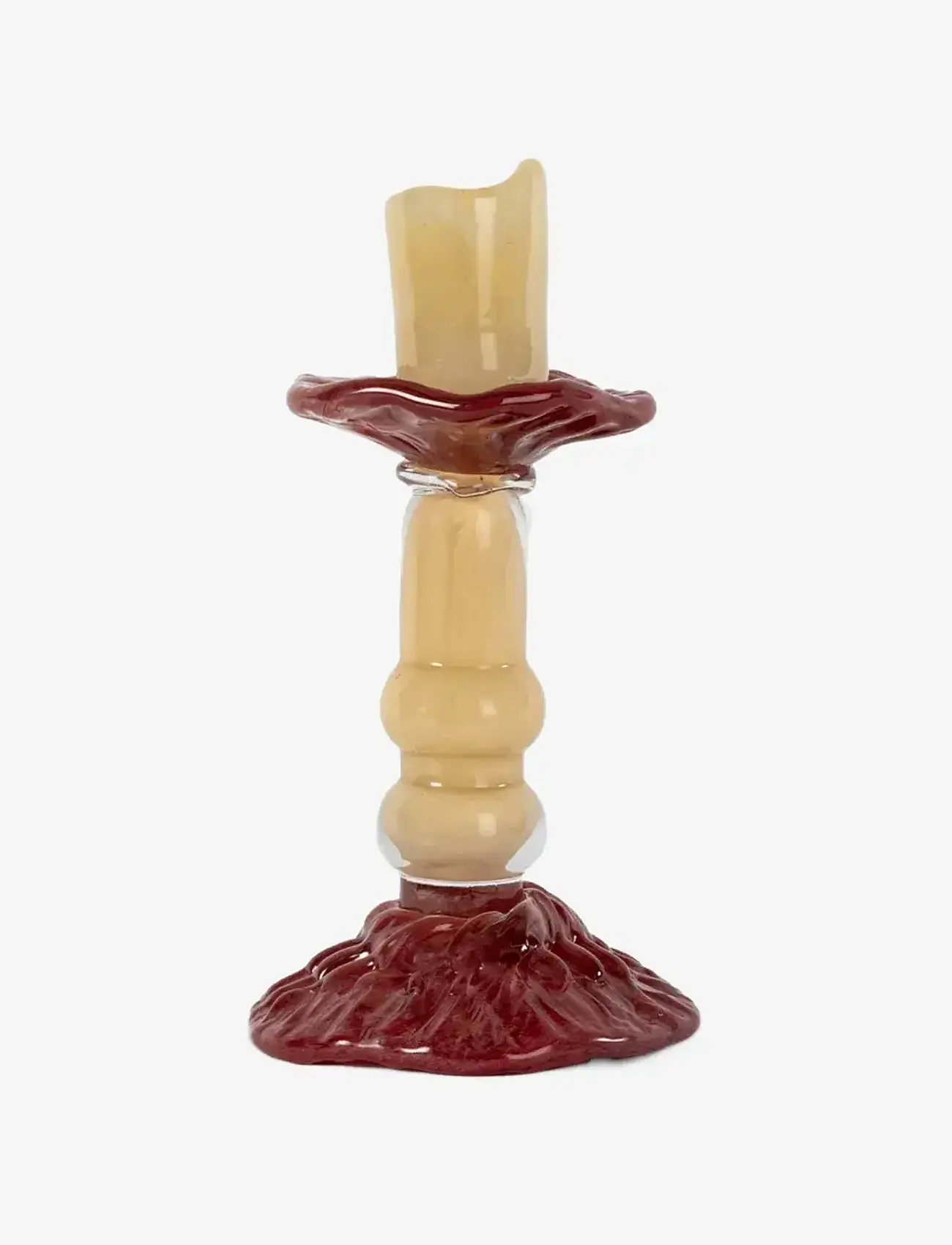 Byon - Candlestick Lara S - kerzenständer - beige/bordeaux - 0
