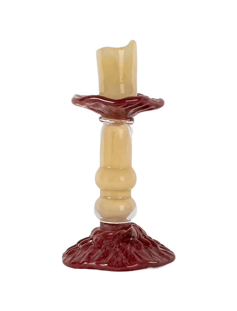 Byon - Candlestick Lara S - kerzenständer - beige/bordeaux - 0