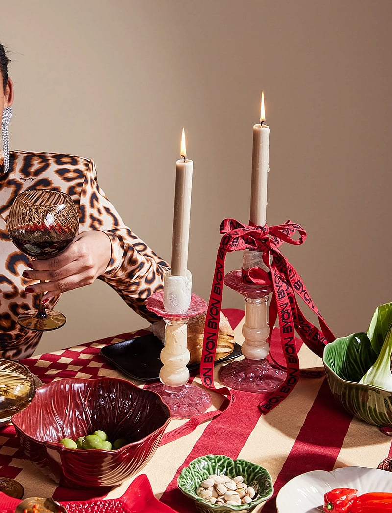 Byon - Candlestick Lara S - kerzenständer - beige/bordeaux - 3