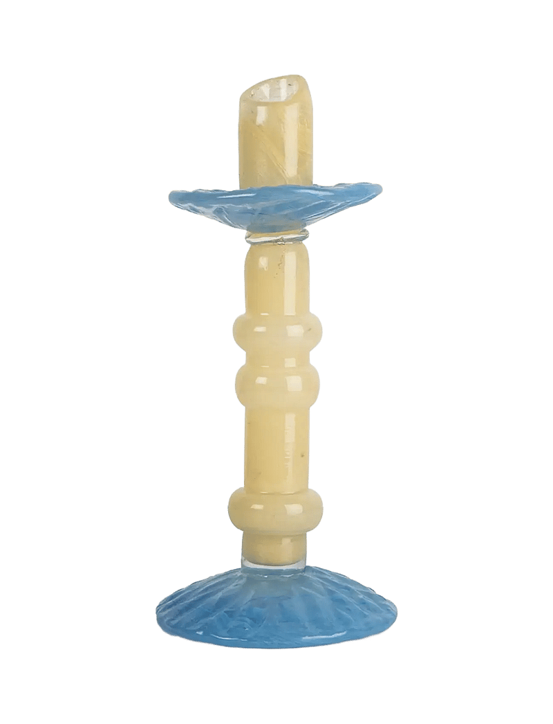 Byon - Candlestick Lara M - kerzenständer - light beige/light blue - 0