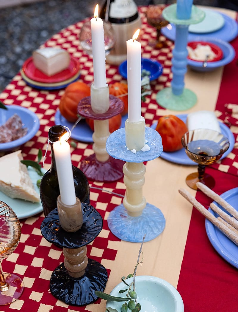 Byon - Candlestick Lara M - kerzenständer - light beige/light blue - 1