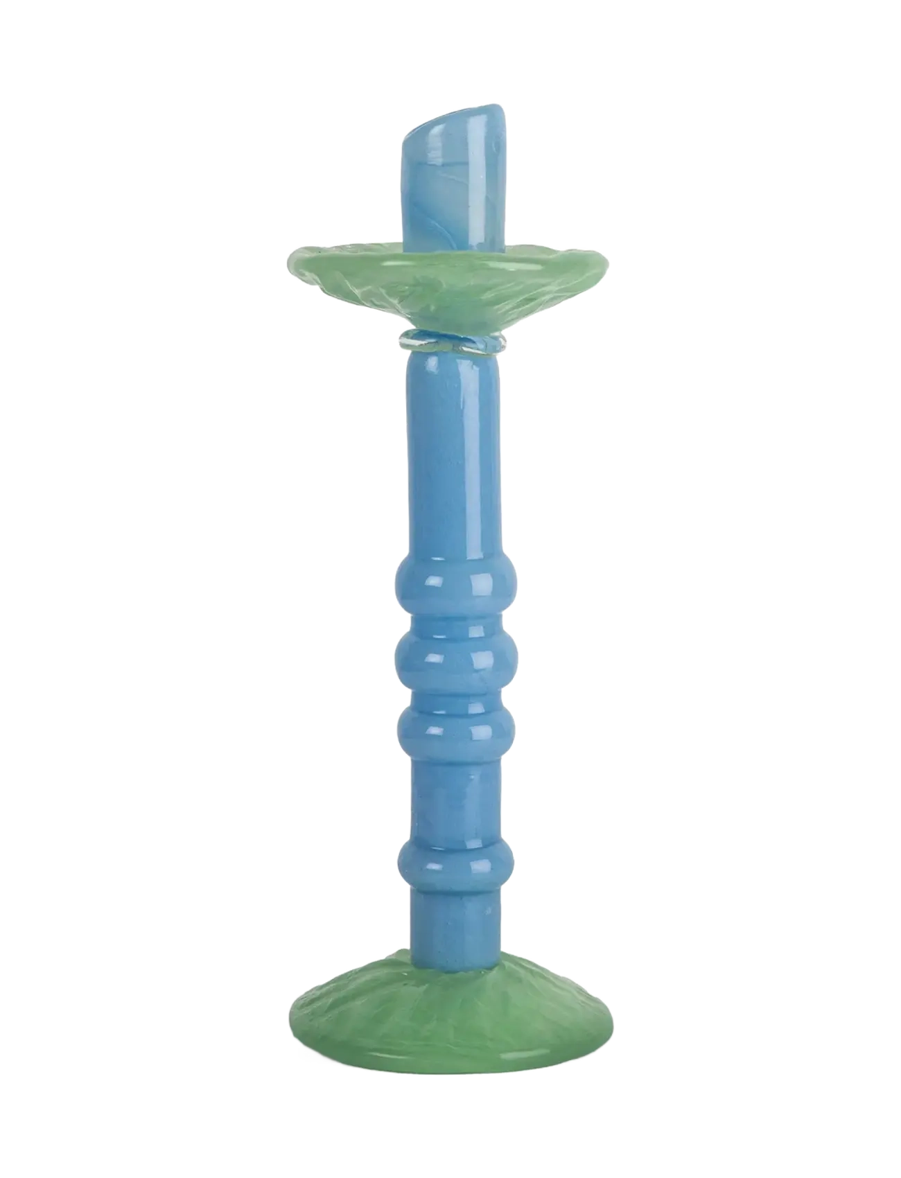 Byon Candlestick Lara L - Lysestager & Fyrfadsstager - LIGHT BLUE/MINTY GREEN / multi