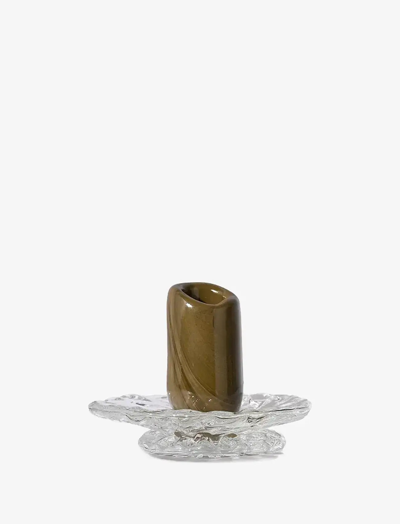 Byon - Candlestick Lara XS - kerzenständer - green/clear - 1