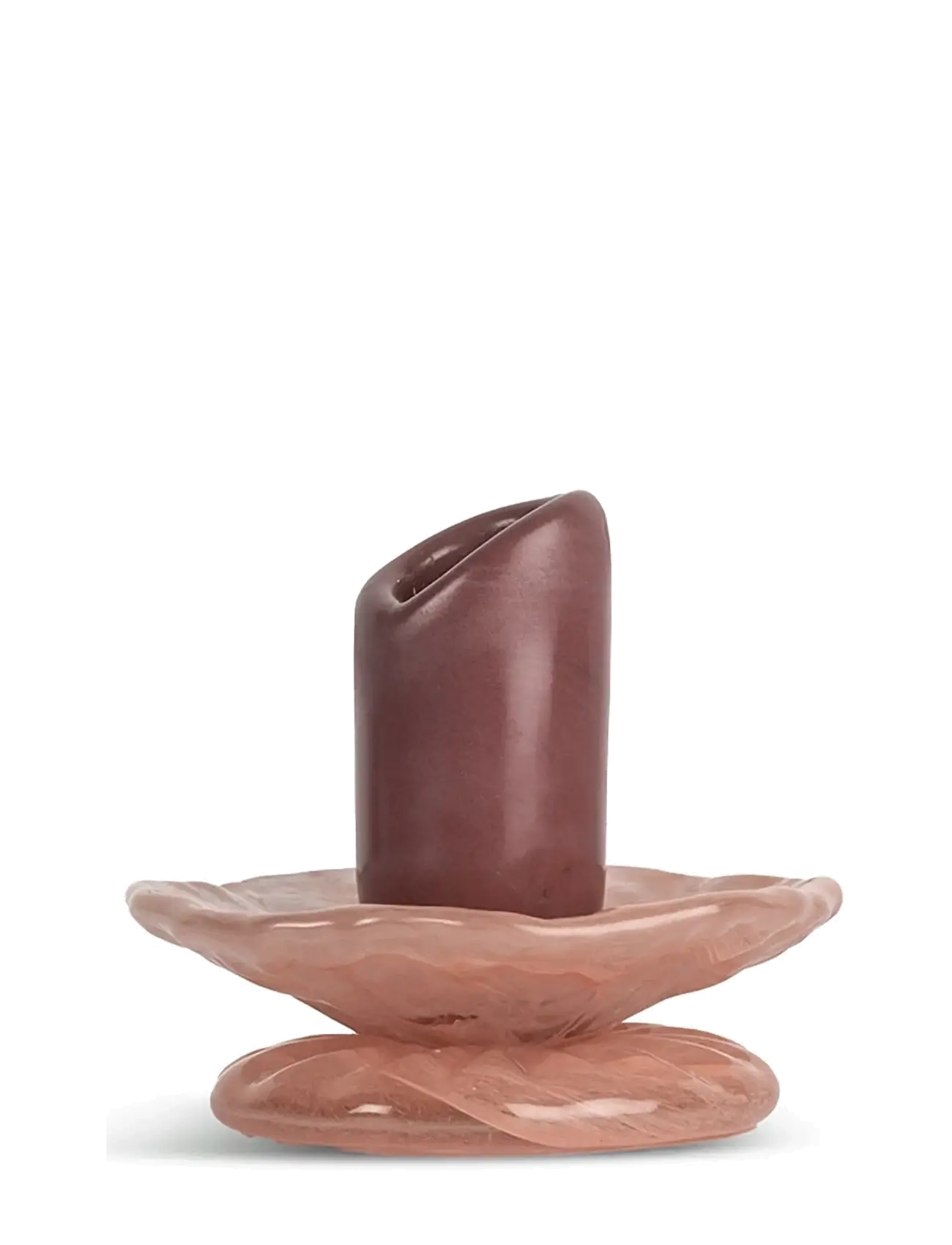 Byon Candlestick Lara XS - Lysestager & Fyrfadsstager - BORDEAUX/PINK / pink/rose