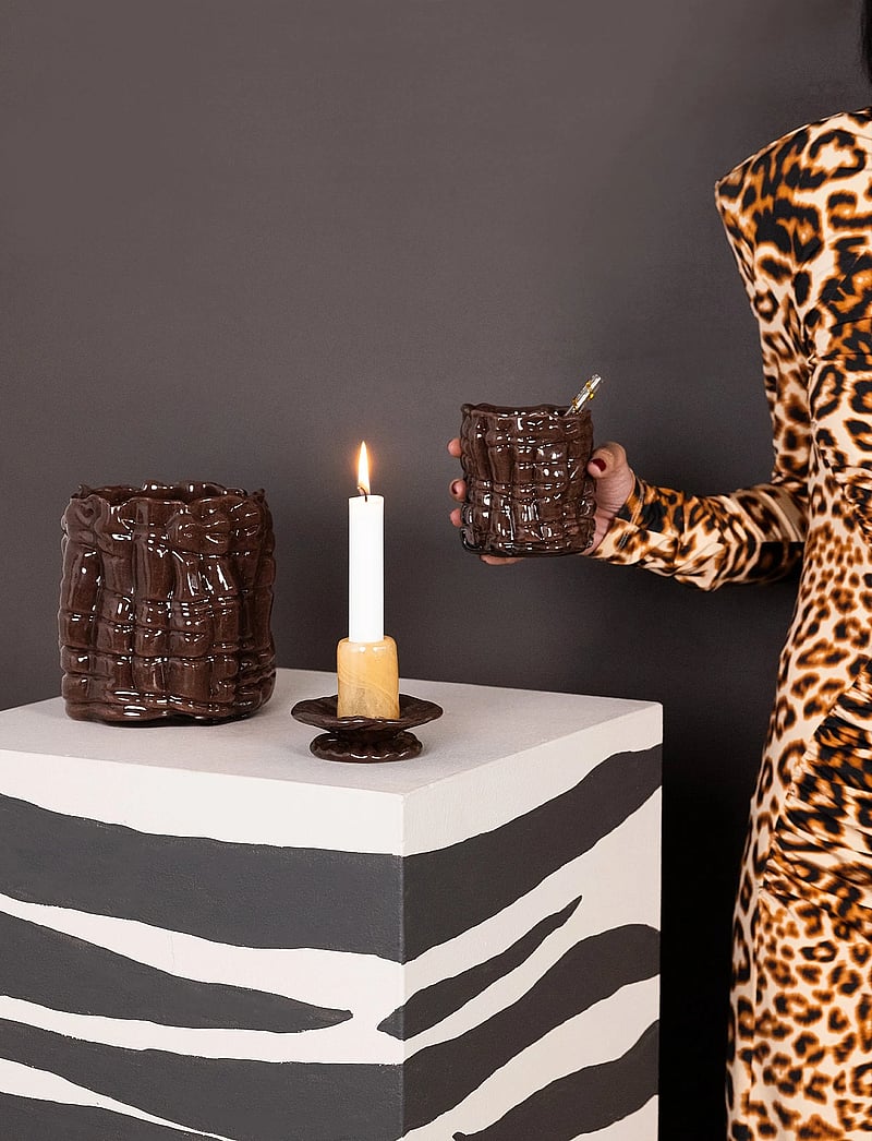 Byon - Ljusstake Lara XS - ljusstakar - orange/brown - 1