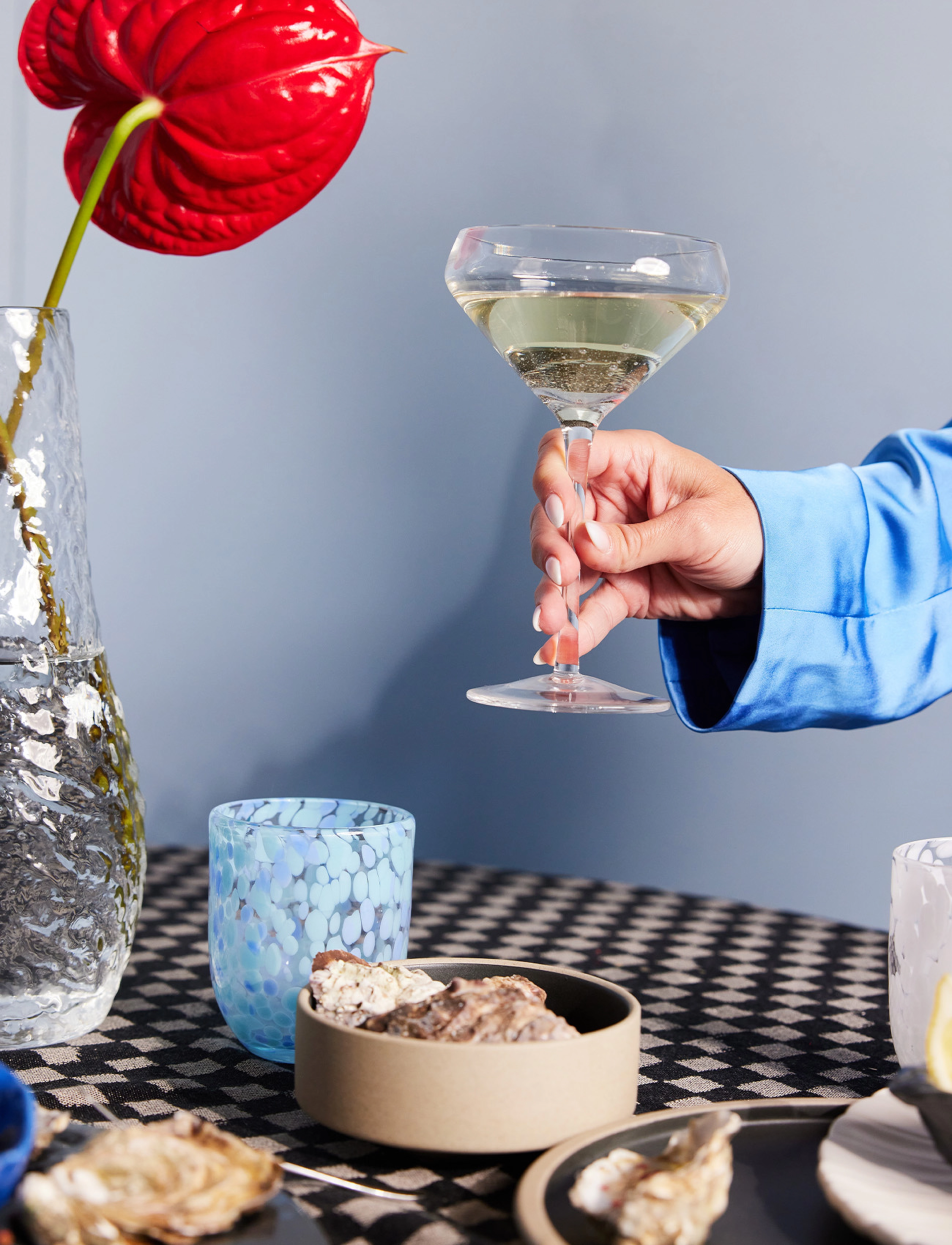 Byon Champagne Saucer Bubbles, One Size, Glass, Nackt - Homeware