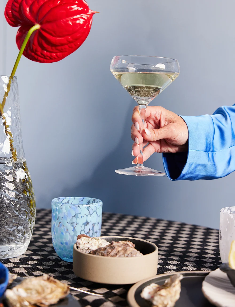 Byon - Champagne saucer Bubbles - sektgläser - clear - 1