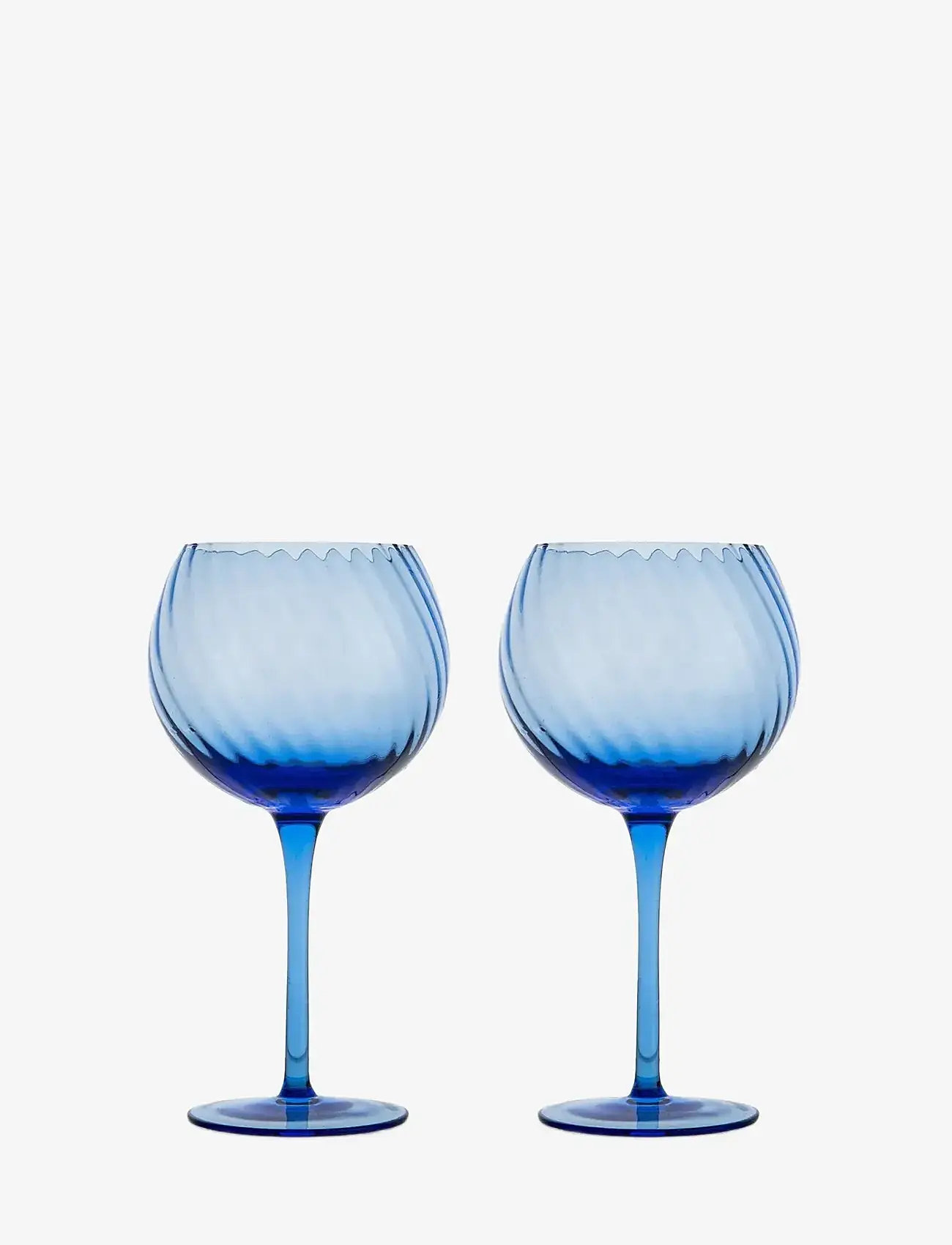 Byon - Vinglas Opacity, 2-pack - vitvinsglas - blue - 0