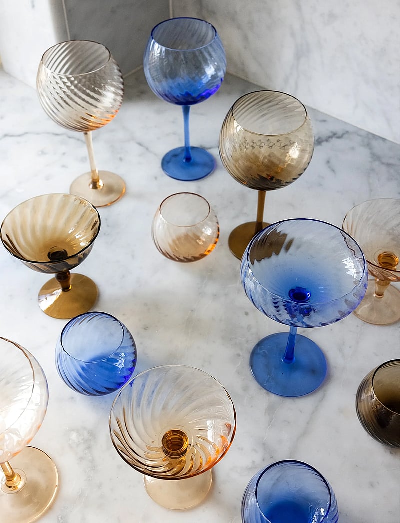 Byon - Vinglas Opacity, 2-pack - vitvinsglas - blue - 2