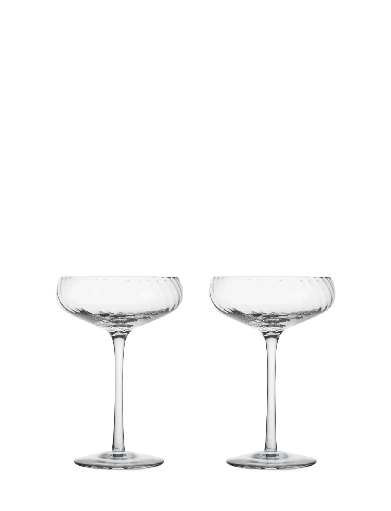 Champagne saucer Opacity 2pcs/set - CLEAR