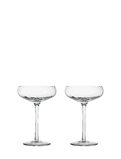 Byon Champagne saucer Opacity 2pcs/set - Sektgläser - CLEAR / undefined