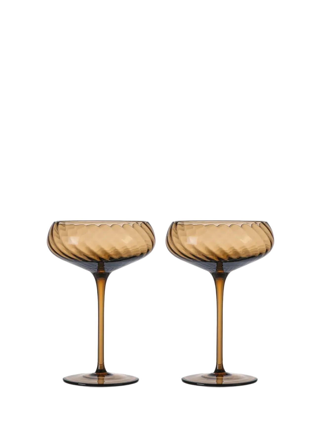 Champagne saucer Opacity 2pcs/set - BROWN