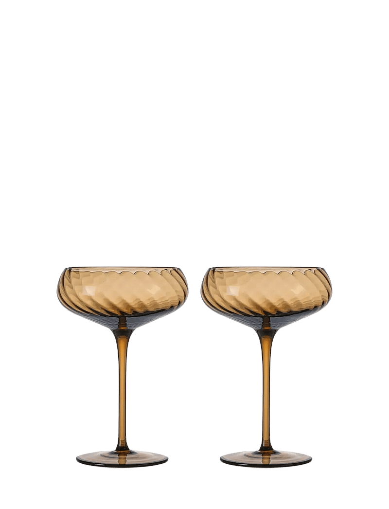 Byon - Champagne saucer Opacity 2pcs/set - osta hinna alusel - brown - 1