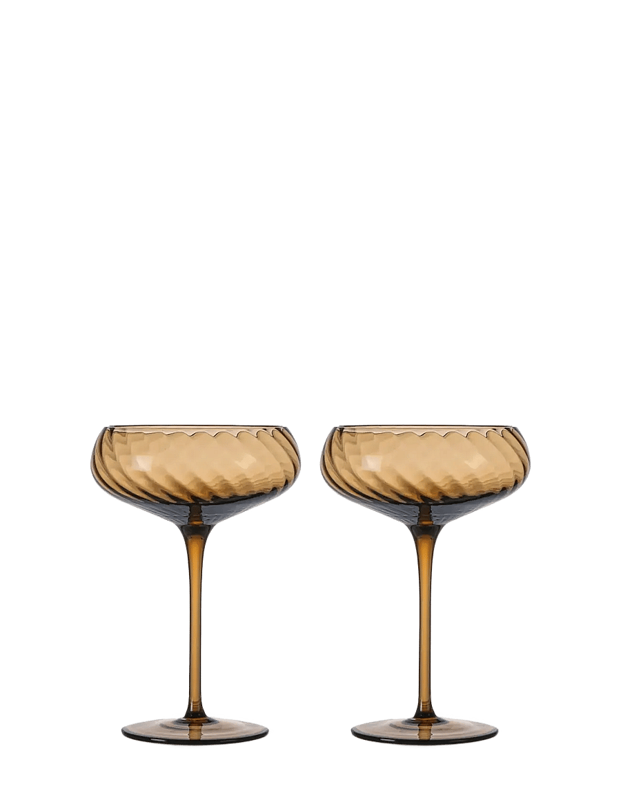 Byon - Champagne saucer Opacity 2pcs/set - nach preis einkaufen - brown - 1