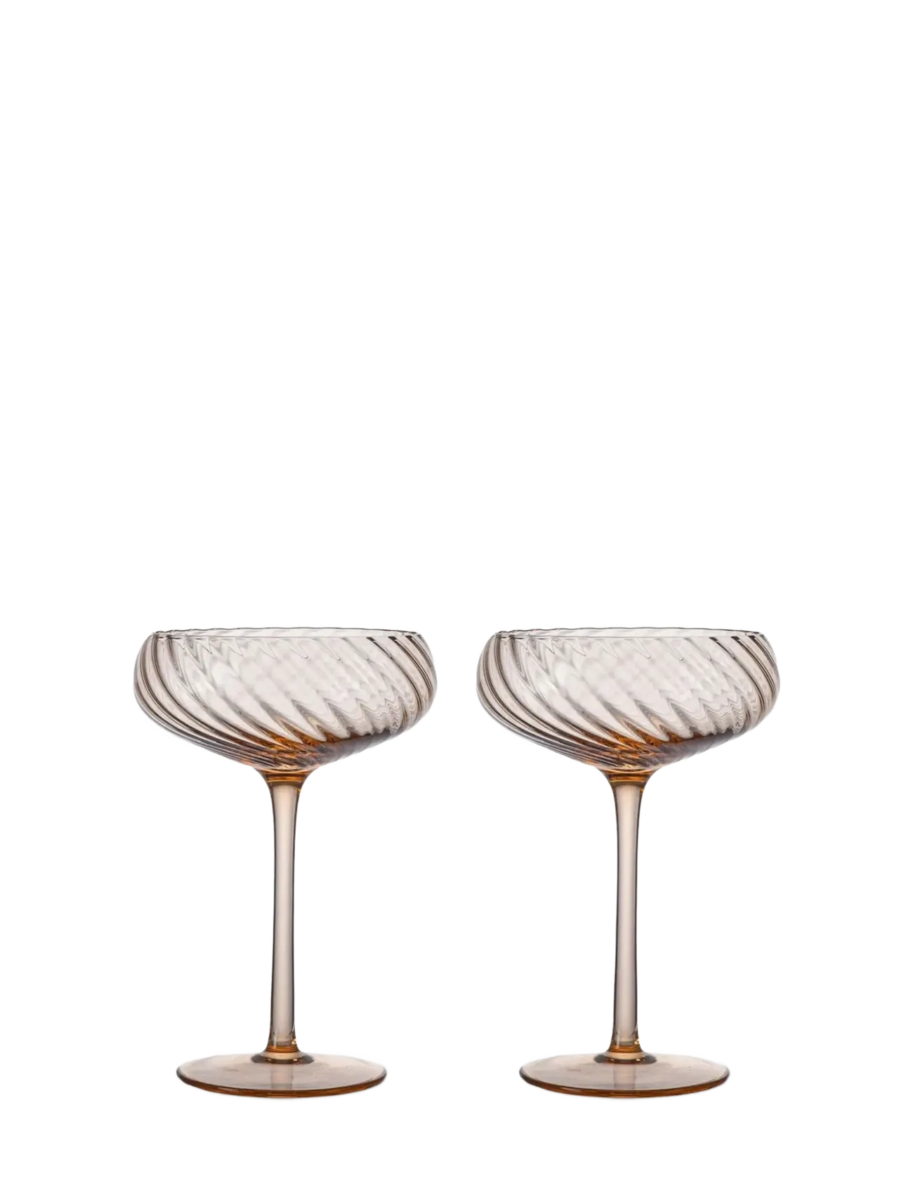 Champagne saucer Opacity 2pcs/set - PEACH
