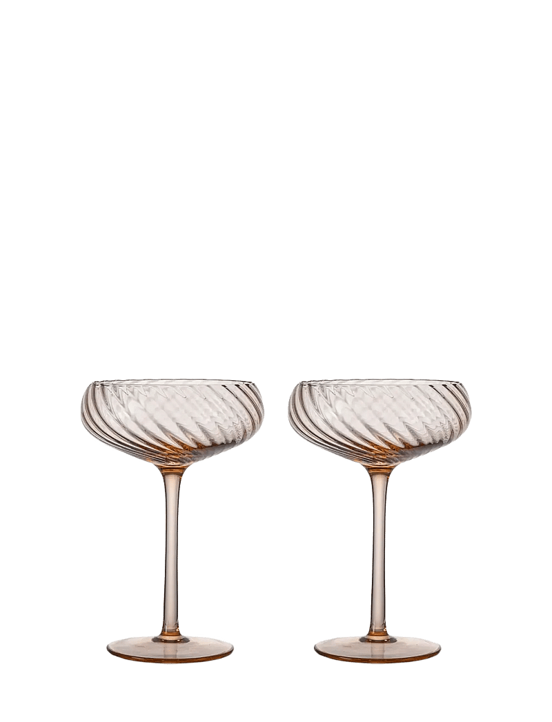 Byon - Champagne saucer Opacity 2pcs/set - osta hinna alusel - peach - 1