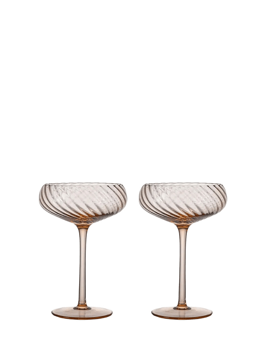Byon - Champagne saucer Opacity 2pcs/set - nach preis einkaufen - peach - 1