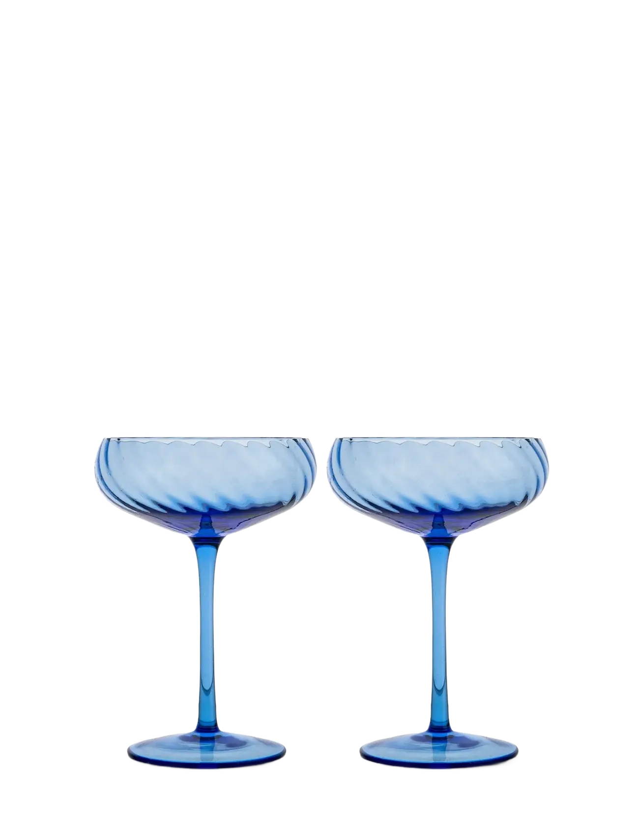 Champagne saucer Opacity 2pcs/set - BLUE