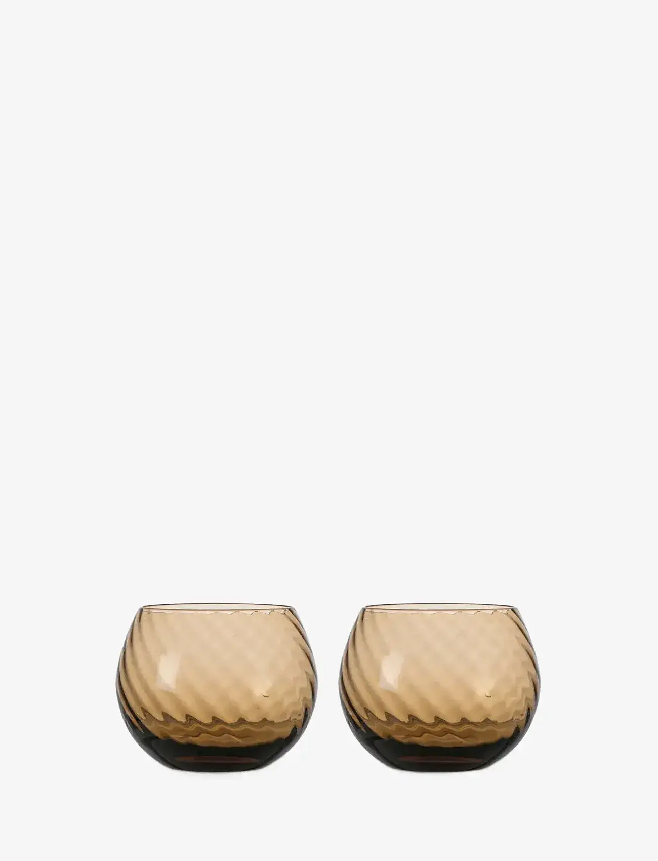 Byon - Water glass Opacity 2pcs/set - kokteili- ja martiiniklaasid - brown - 1
