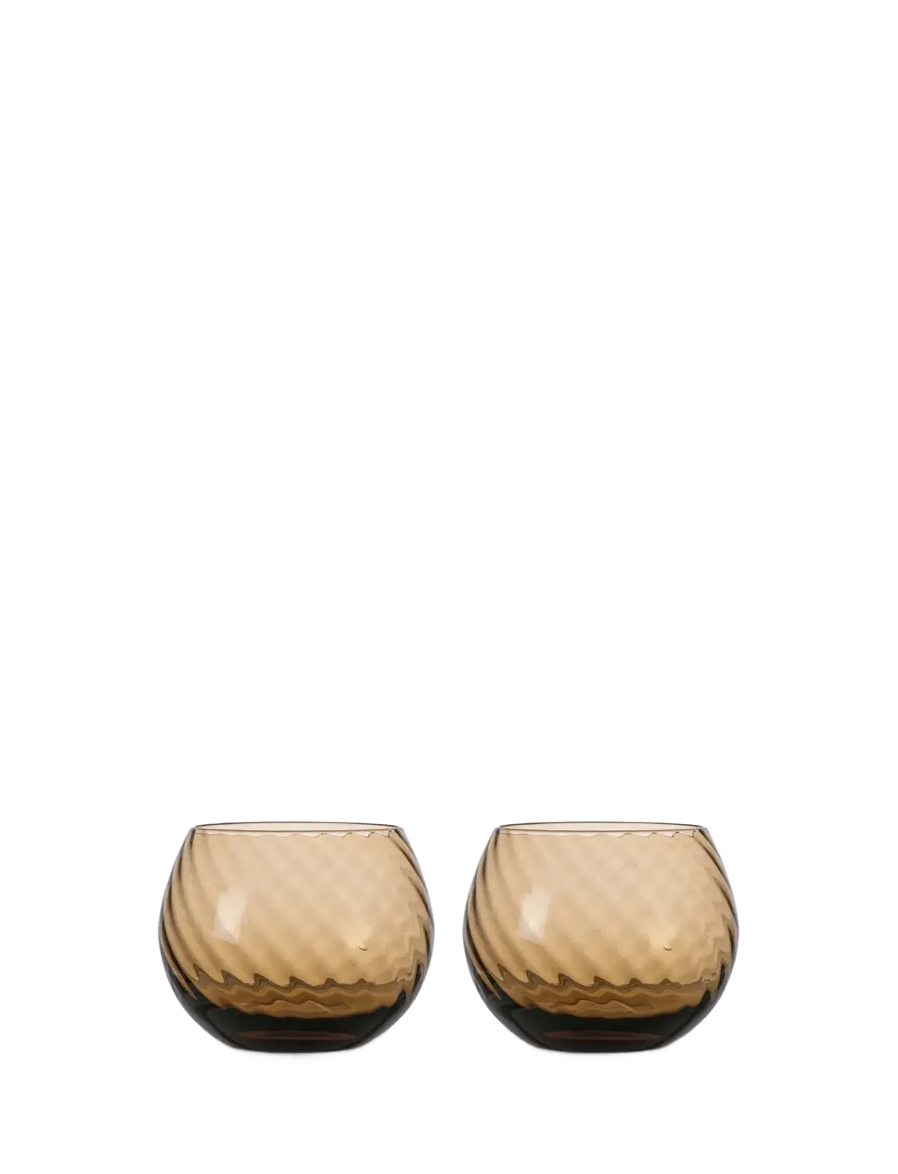 Byon Water glass Opacity 2pcs/set - Confirmation gifts - BROWN / brown