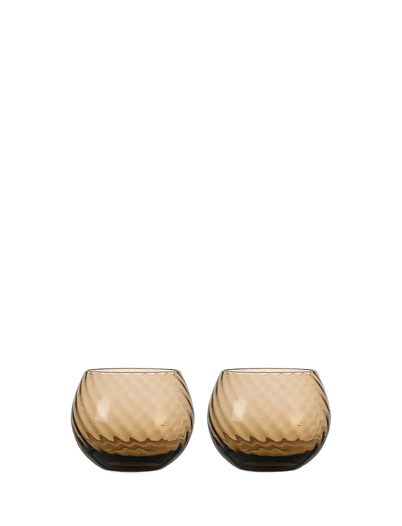 Byon - Water glass Opacity 2pcs/set - kokteili- ja martiiniklaasid - brown - 1